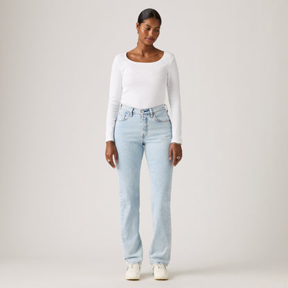 LEVI'S® WOMEN'S 501® CURVE JEANS - MED INDIGO - WORN IN
