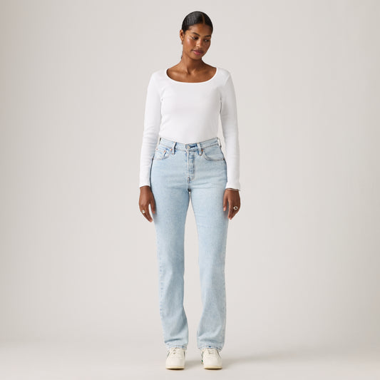 LEVI'S® WOMEN'S 501® CURVE JEANS - MED INDIGO - WORN IN