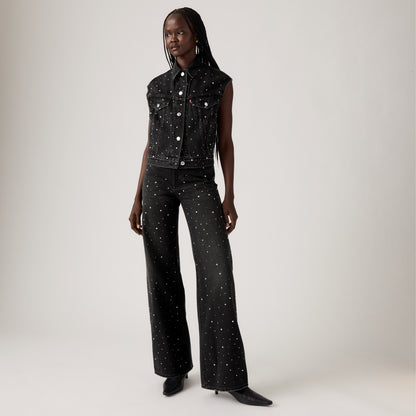 LEVI'S® WOMEN'S RIBCAGE WIDE-LEG JEANS - BLACK