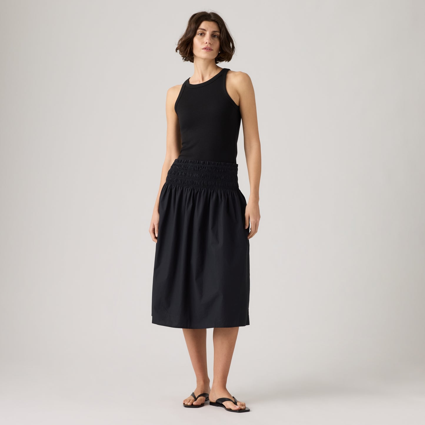 LEVI'S® WOMEN'S EVERDEEN MIDI SKIRT - BLACK