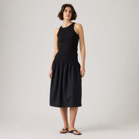 LEVI'S® WOMEN'S EVERDEEN MIDI SKIRT - BLACK