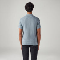 LEVI'S® MEN'S TEXTURED JACQUARD POLO T-SHIRT - BLUE