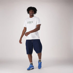 LEVI'S® MEN'S 478 BAGGY SHORTS - DARK INDIGO - WORN IN