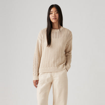 LEVI'S® WOMEN'S SUNRISE CROCHET SWEATER - NEUTRAL