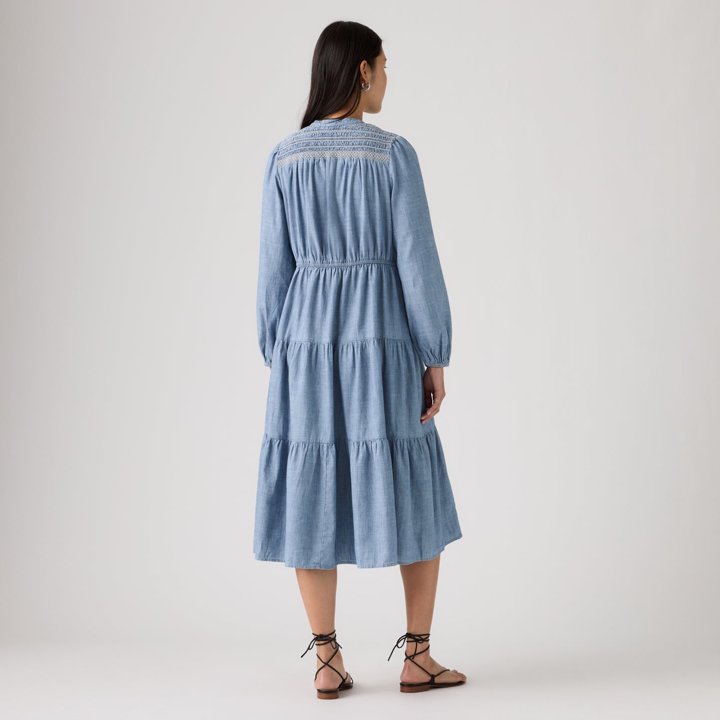 LEVI'S® WOMEN'S SEREN LONG-SLEEVE MIDI DRESS - MULTI COLOUR