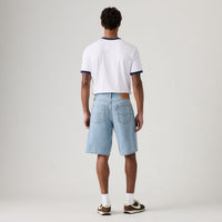LEVI'S® U.S. SOCCER 478 BAGGY SHORTS - LIGHT INDIGO - WORN IN