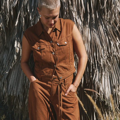 LEVI'S® WOMEN'S SHRUNKEN '90S VEST - NEUTRAL