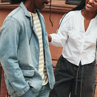 LEVI'S® MEN'S MISSION DENIM BLAZER - MED INDIGO - WORN IN