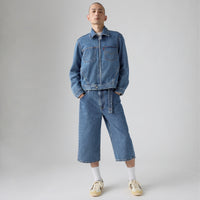 LEVI'S® MEN'S TWISTED BAGGY CAPRIS - MED INDIGO - FLAT FINISH