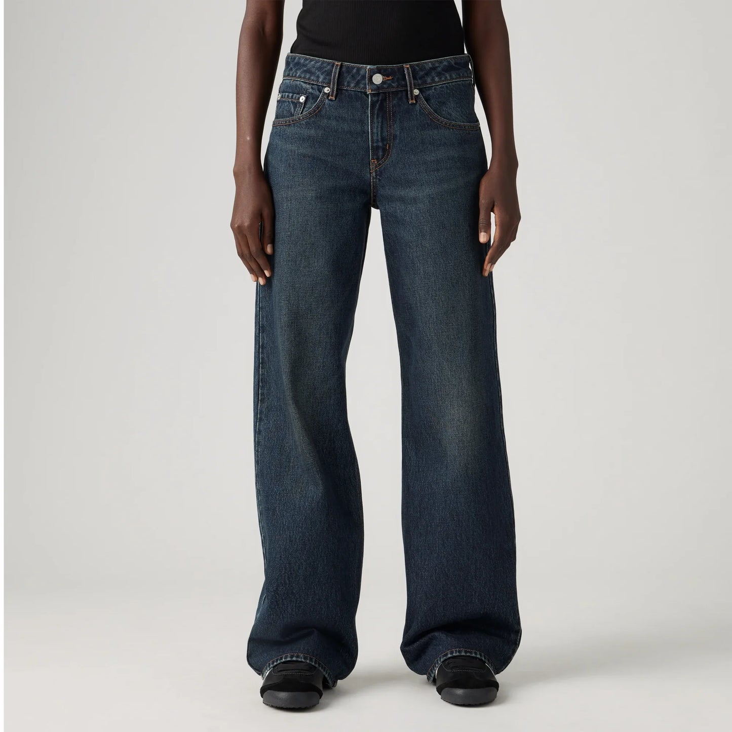 LEVI'S® WOMEN'S LOW LOOSE JEANS - DARK INDIGO WORN IN