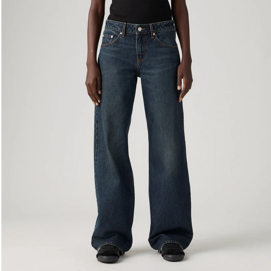 LEVI'S® WOMEN'S LOW LOOSE JEANS - DARK INDIGO WORN IN