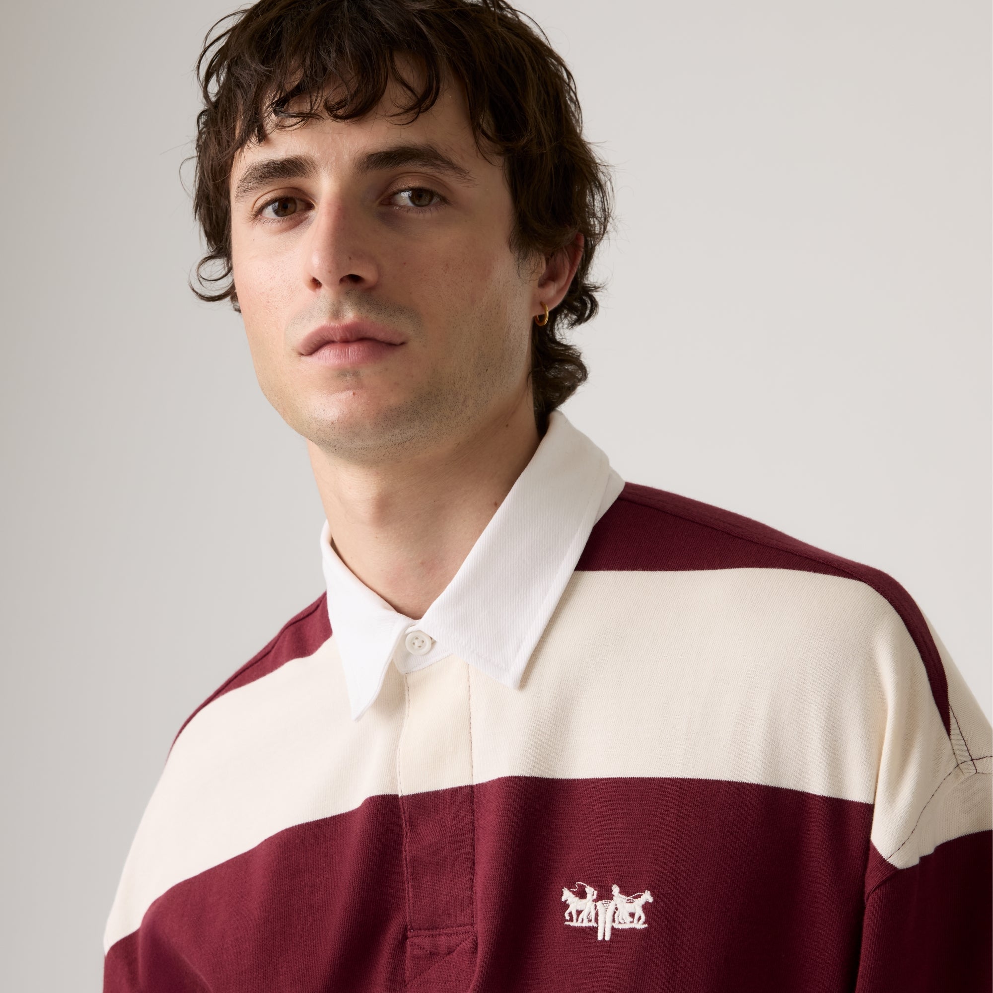 LEVI'S® MEN'S HUDSON BOXY RUGBY SHIRT - NEUTRAL