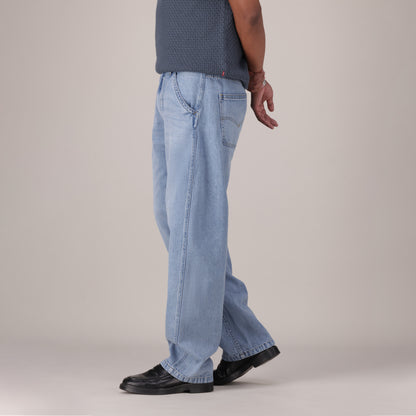 LEVI'S® MEN'S BAGGY BARREL JEANS - LIGHT INDIGO - WORN IN