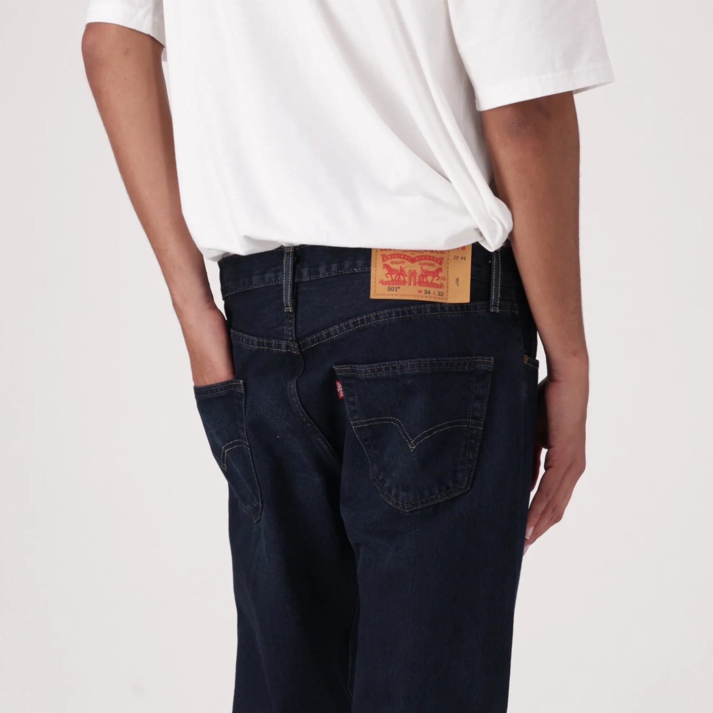 LEVI'S® MEN'S 501® ORIGINAL JEANS - DARK INDIGO - FLAT FINISH