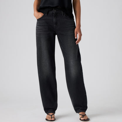 LEVI'S® WOMEN'S LOOSE TAPER JEANS - MED INDIGO - WORN IN