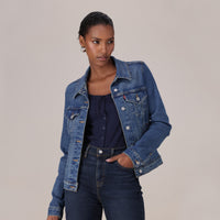 Levi’s® Women's Original Trucker Jacket - Med Indigo - Worn In