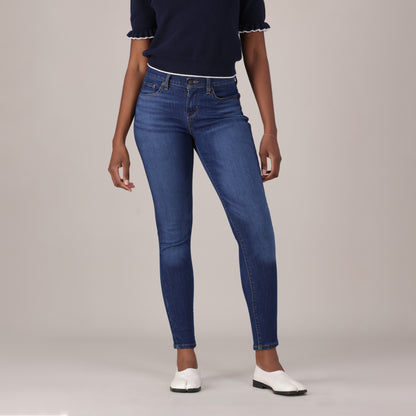 LEVI'S® WOMEN'S CURVY SUPER SKINNY  - DARK INDIGO - WORN IN