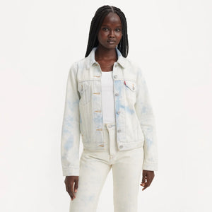 LEVI’S® WOMEN'S ORIGINAL TRUCKER JACKET - LIGHT INDIGO - WORN IN