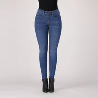 LEVI'S® CURVY SUPER SKINNY - DARK INDIGO - WORN IN