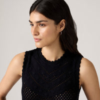 LEVI'S® WOMEN'S ADRIENNE CROCHET TANK - BLACK