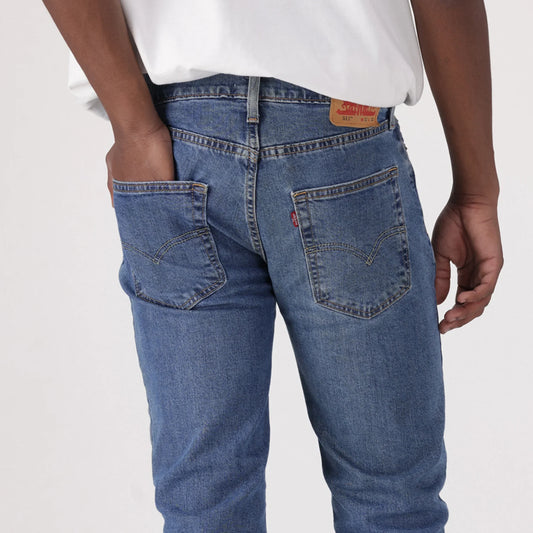 LEVI'S® MEN'S 511™ SLIM JEANS - MED INDIGO - WORN IN