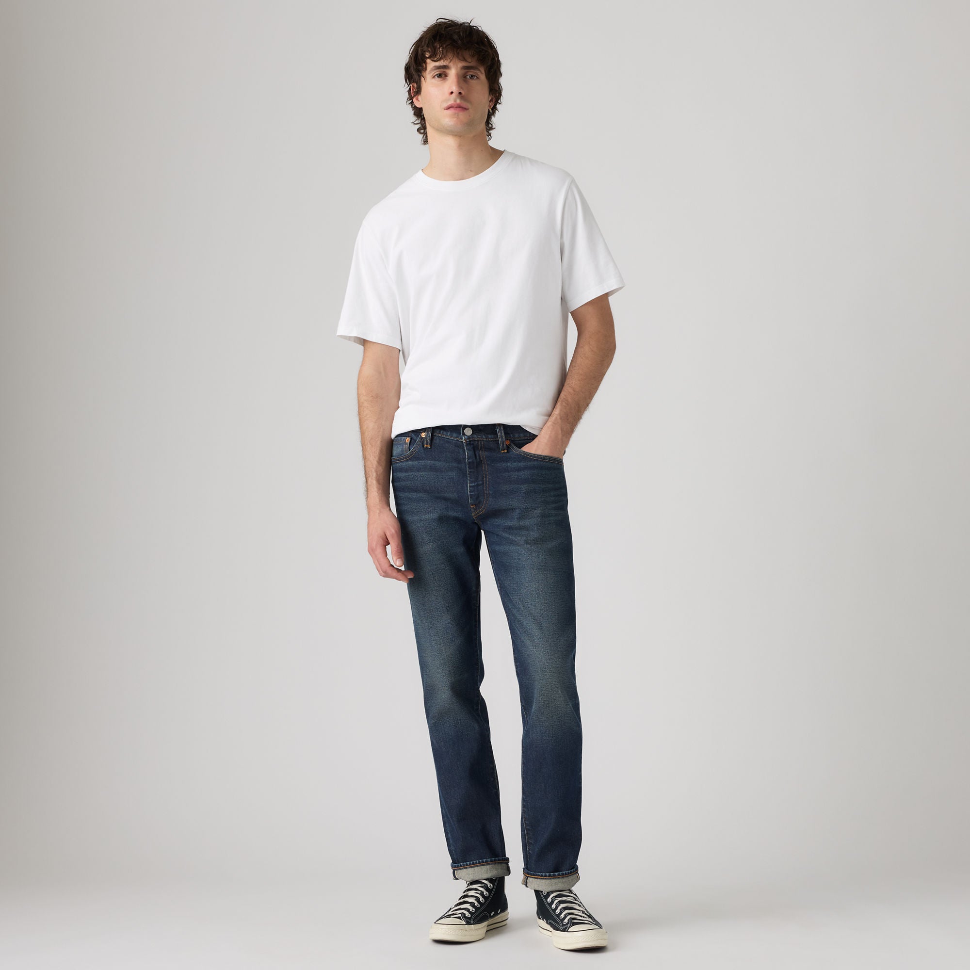 LEVI'S® MEN'S 511™ SLIM JEANS - DARK INDIGO - WORN IN