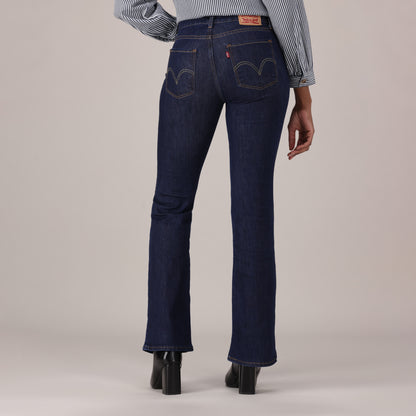 LEVI'S® WOMEN'S CURVY FLARE  - DARK INDIGO - FLAT FINISH