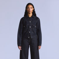 LEVI’S® BLUE TAB™ WOMEN’S TYPE II TRUCKER JACKET - DARK INDIGO FLAT FINISH