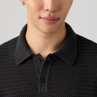 LEVI'S® MEN'S LAGUNA SWEATER POLO - BLACK
