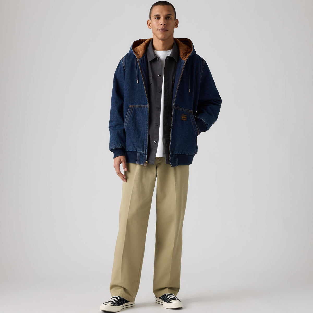 LEVI'S® MEN'S LOOSE PLEATED WORK CHINOS - TAN