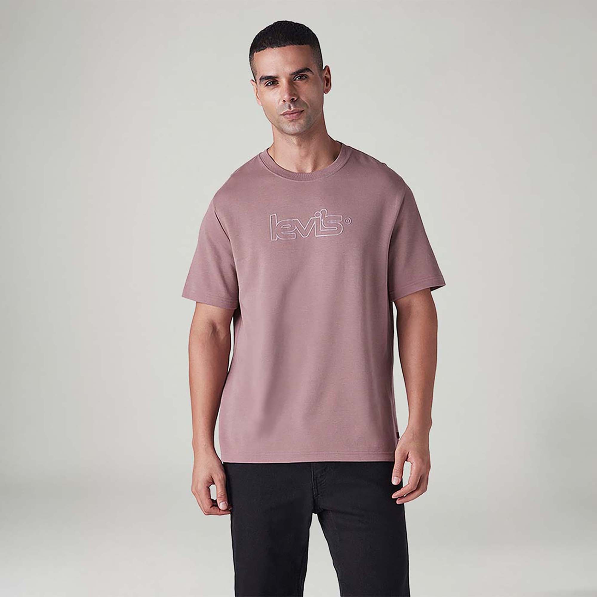 LEVI'S® MEN'S LOGO PRINTED REGULAR FIT INTERLOCK T-SHIRT - NEUTRAL