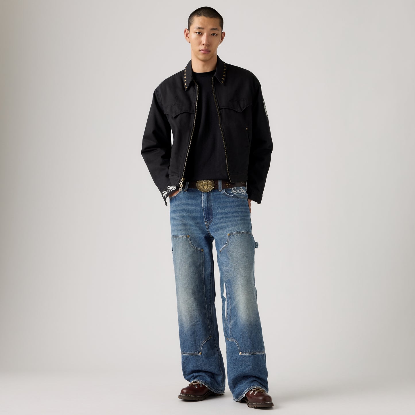 LEVI'S® X TOY STORY MEN'S WESTERN FLARE JEANS - MED INDIGO - WORN IN