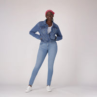 LEVI'S® WOMEN'S CURVY SKINNY  - MED INDIGO - WORN IN