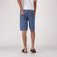 LEVI'S® MEN'S 405 STANDARD SHORTS - MED INDIGO - WORN IN