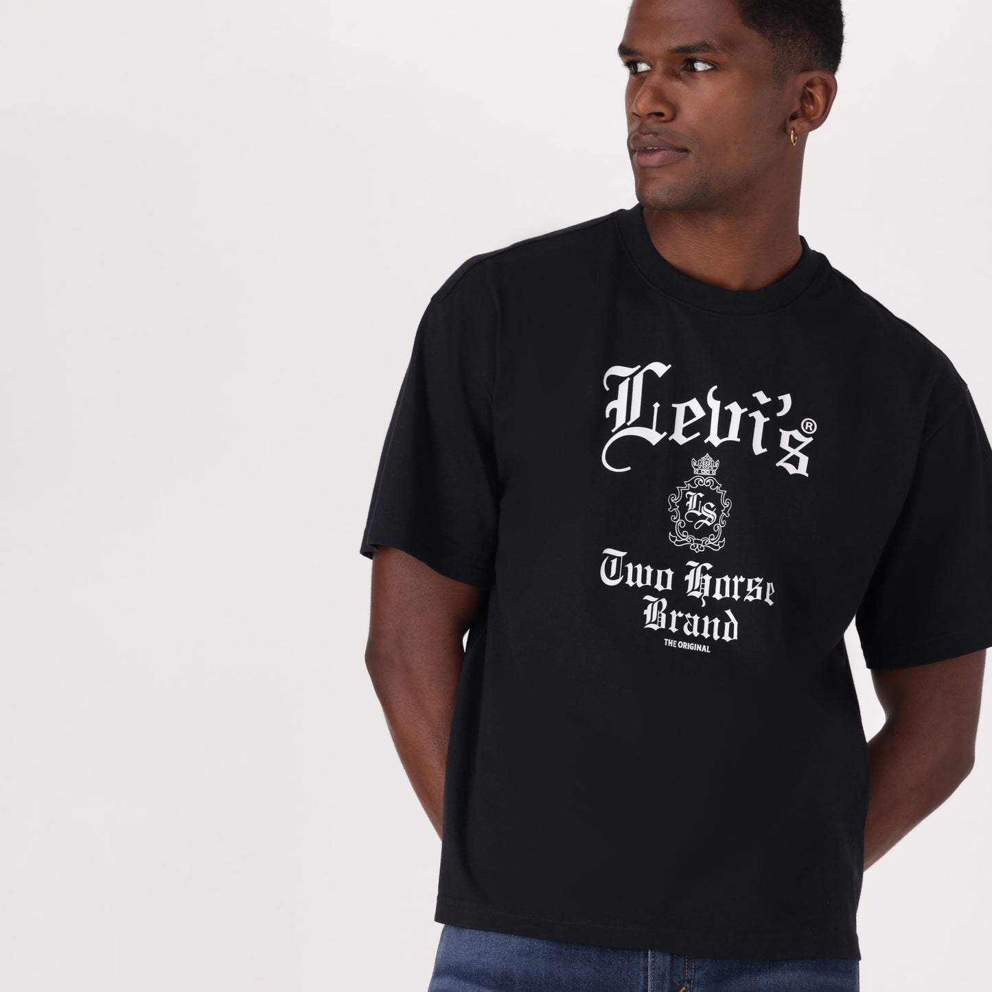 LEVI'S® MEN'S GRAPHIC BOXY TEE - BLACK