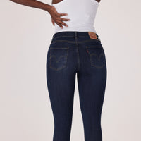 LEVI'S® WOMEN'S CURVY HIGH-RISE SUPER SKINNY - DARK INDIGO - WORN IN