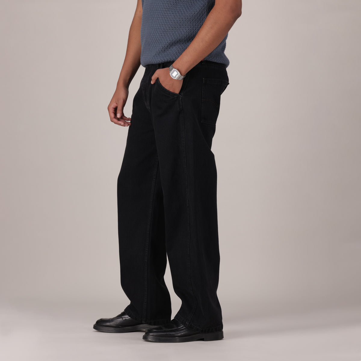 LEVI'S® MEN'S BAGGY BARREL JEANS - BLACK