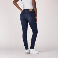 720 HIGH-RISE SUPER SKINNY JEANS - DARK INDIGO - WORN IN