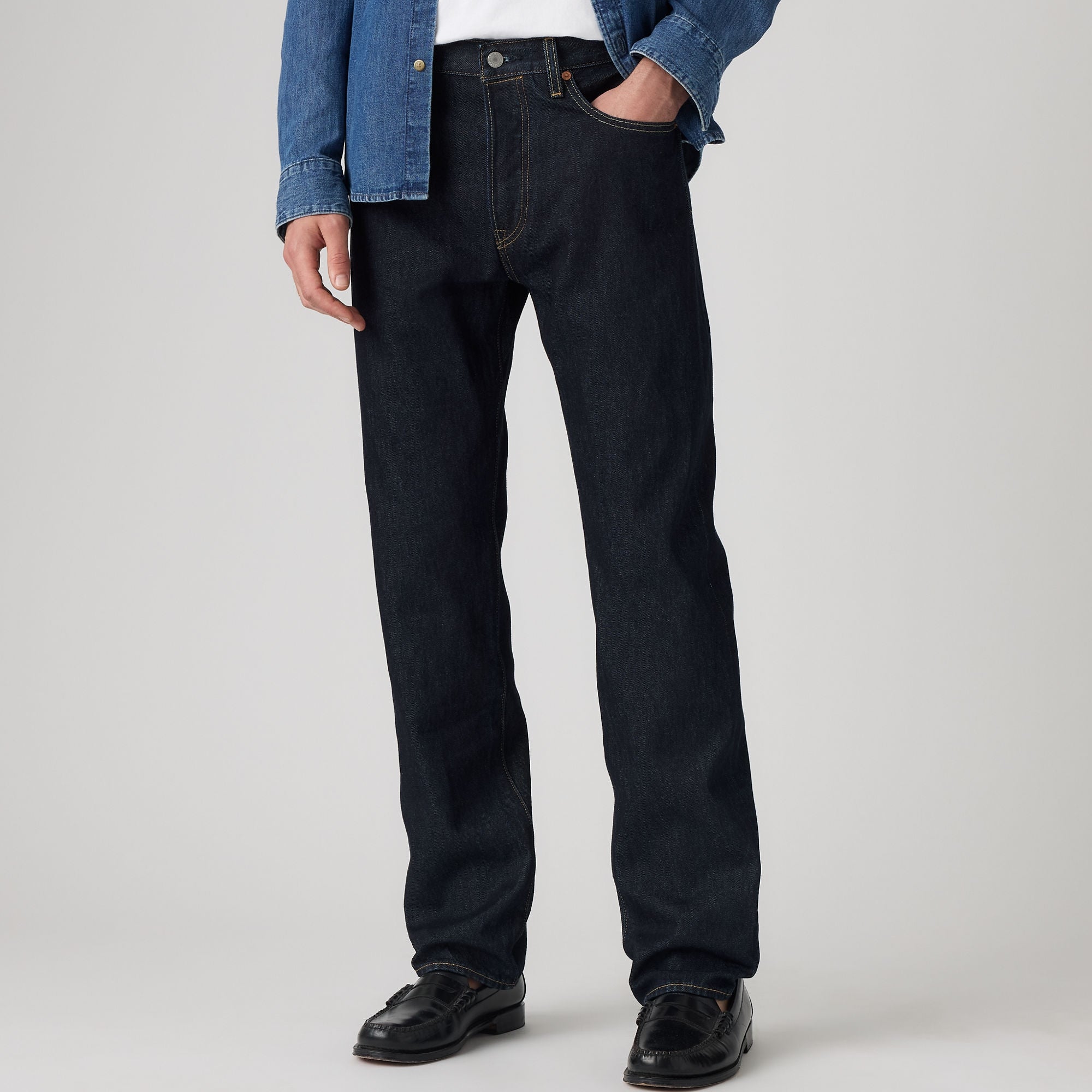 LEVI'S® MEN'S 501® ORIGINAL THERMODAPT JEANS - DARK INDIGO - FLAT FINISH