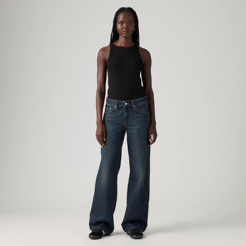 LEVI'S® WOMEN'S LOW LOOSE JEANS - DARK INDIGO WORN IN
