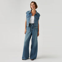 LEVI'S® WOMEN'S XL STRAIGHT - MED INDIGO - FLAT FINISH