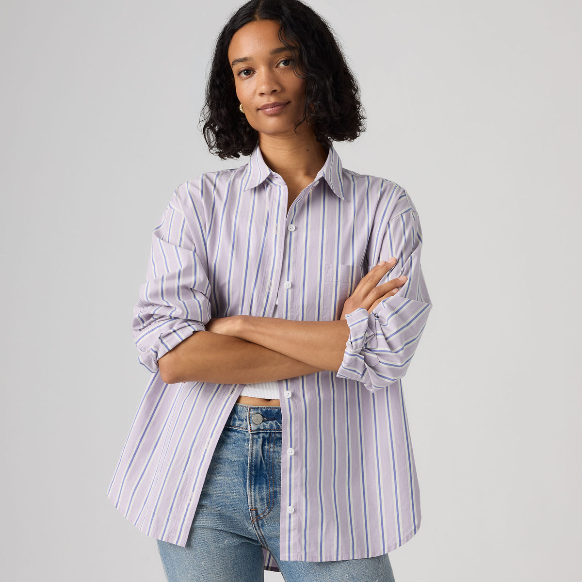 LEVI'S® WOMEN'S HARLIE BOYFRIEND SHIRT - MULTI-COLOR