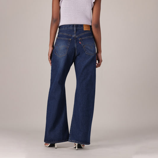 LEVI'S® WOMEN'S LOOSE BOOT JEANS - DARK INDIGO - WORN IN