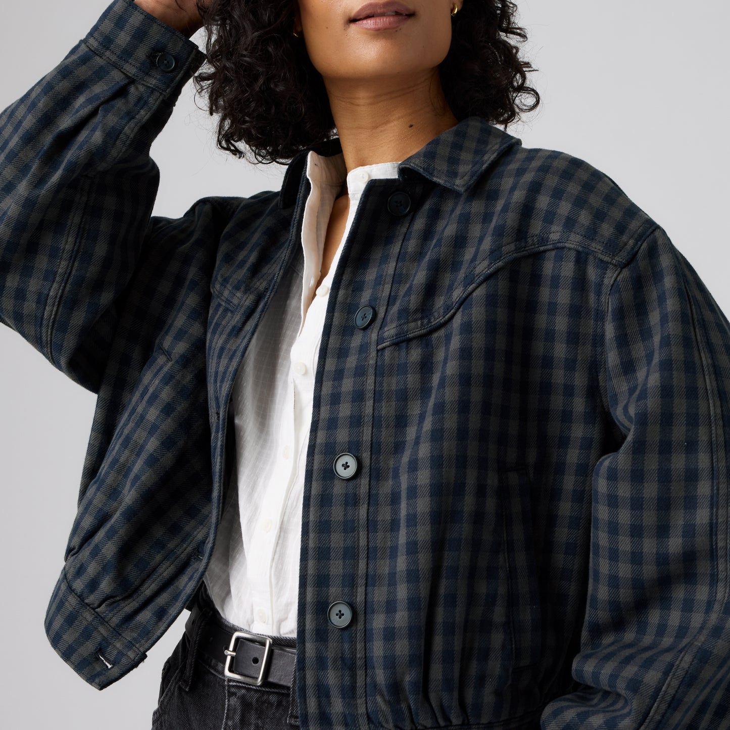 LEVI'S® WOMEN'S DANI WESTERN HARRINGTON JACKET - BLUE