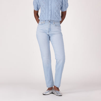 LEVI'S® WOMEN'S WEDGIE SLIM JEANS - LIGHT INDIGO - WORN IN
