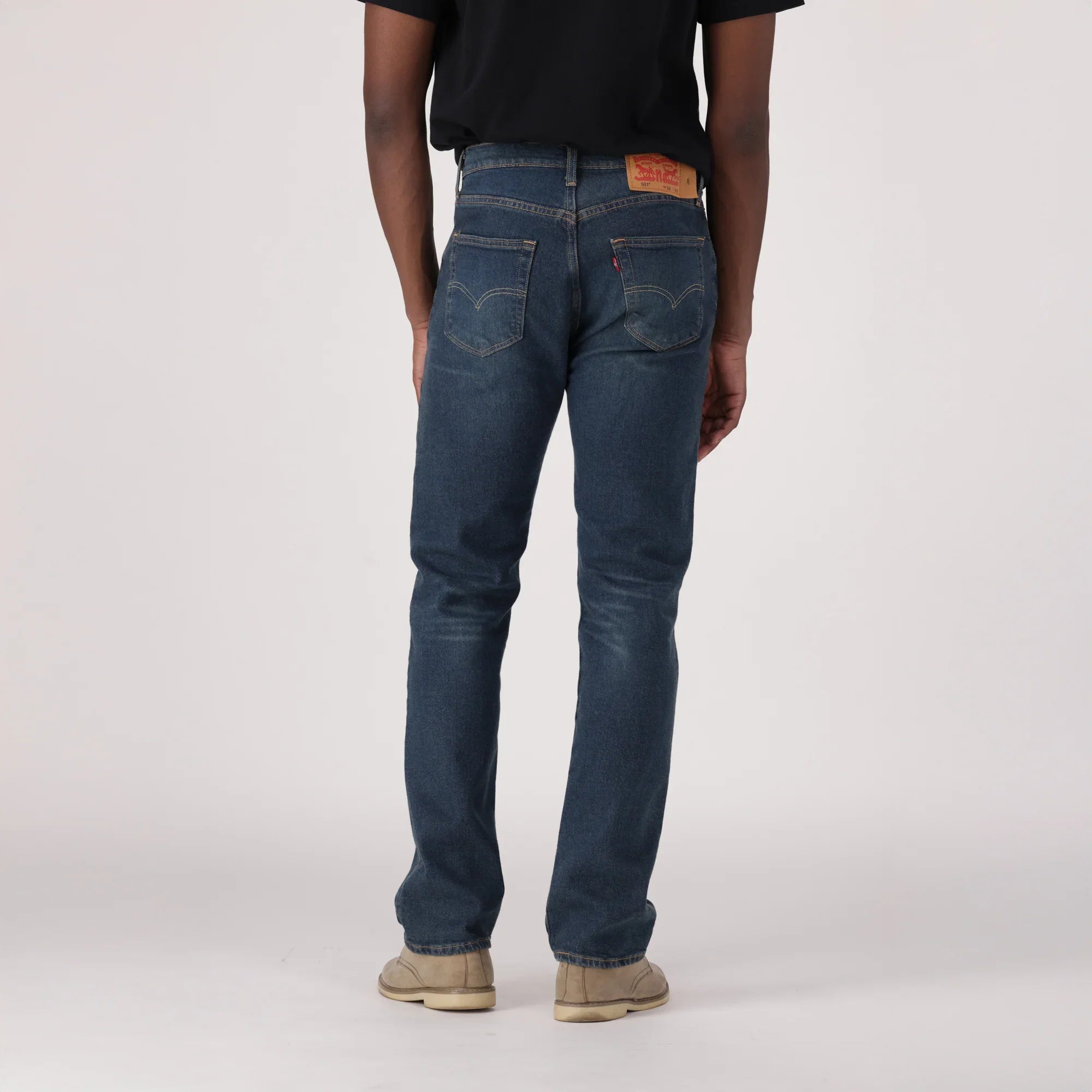 LEVI'S® MEN'S 501® ORIGINAL JEANS - DARK INDIGO - WORN IN