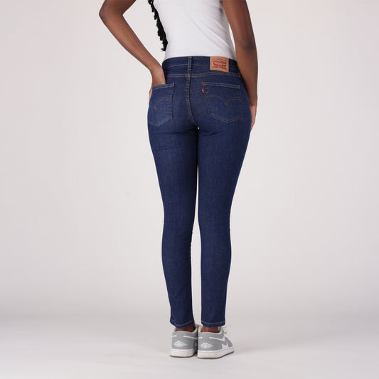 LEVI’S® WOMEN'S 721 HIGH-RISE SKINNY JEANS - DARK INDIGO WORN IN