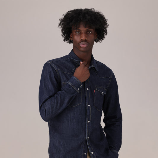 LEVI'S® MEN'S CLASSIC STANDARD FIT WESTERN SHIRT - BLUE