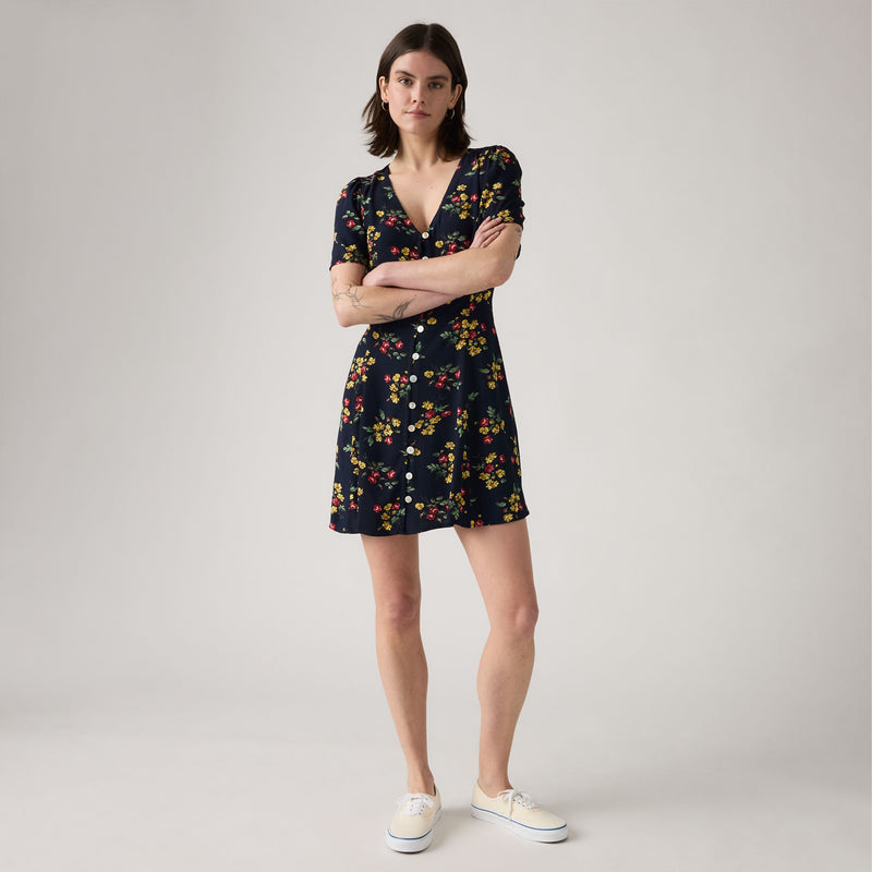 LEVI'S® WOMEN'S GIANNI SHORT-SLEEVE MINI DRESS - MULTI COLOUR