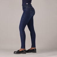 LEVI'S® WOMEN'S CURVY HIGH-RISE SUPER SKINNY  - DARK INDIGO - WORN IN